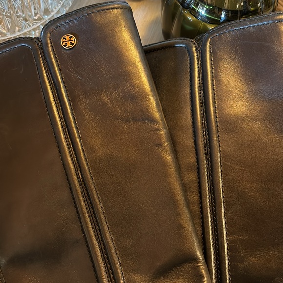 Ladies Tory Burch black leather riding boots size 6 - Picture 7 of 8